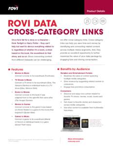 Rovi Data Cross-Category Links Product Details