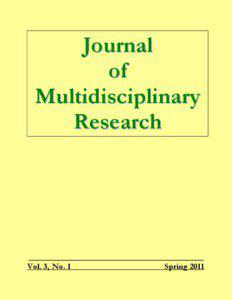 Journal of Multidisciplinary