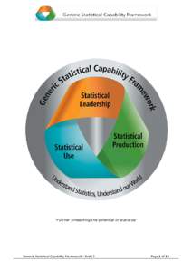 “Further unleashing the potential of statistics”  Generic Statistical Capability Framework – Draft 2 Page 1 of 13