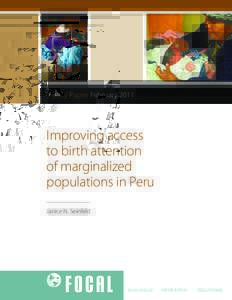 Policy Paper FebruaryImproving access to birth attention of marginalized populations in Peru