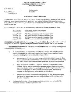 3)  If Mr. Williams seeks leave to proceed in forma pauperis, the Committee will also determine if such leave should be granted. The Committee will deny leave to file any complaints if they are legally frivolous or are 