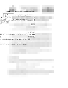 A reduced FE formulation based on POD method for hyperbolic equations