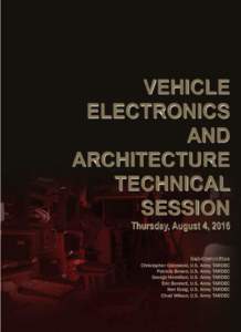 VEHICLE ELECTRONICS AND ARCHITECTURE TECHNICAL SESSION