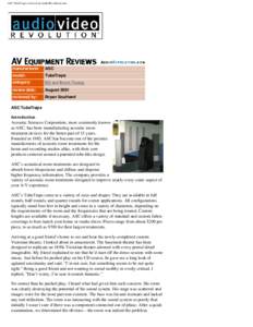 ASC TubeTraps reviewed on AudioRevolution.com