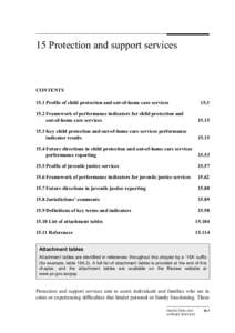 Chapter 15: Protection and support services - Report on Government Services 2011