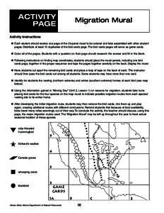ACTIVITY PAGE Migration Mural  Activity Instructions