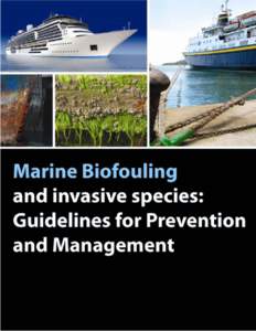 MARINE BIOFOULING AND INVASIVE SPECIES: GUIDELINES FOR PREVENTION AND MANAGEMENT 1.  INTRODUCTION AND BACKGROUND