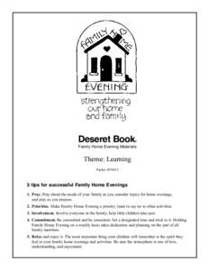 Deseret Book  ® Family Home Evening Materials