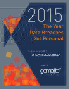 2015  The Year Data Breaches Got Personal