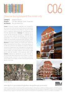 Diverse living beyond the inner city  C06 Image: DPCD