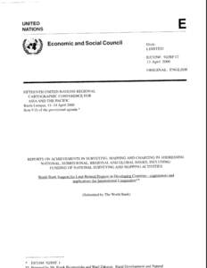 E  UNITED NATIONS  Economic and Social Council
