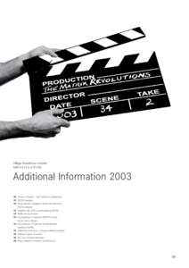Village Roadshow Limited ABNAdditional InformationExtract of Results – Film Production Exploitation 92 EBITDA Analysis