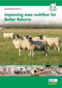EBLEX SHEEP BRP MANUAL 12  Improving ewe nutrition for Better Returns  -