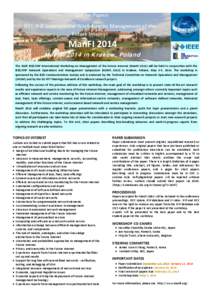 Call for Papers IEEE/IFIP International Workshop on Management of the Future Internet ManFI 2014