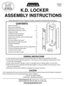 Updated[removed]K.D. Locker Assembly Instructions