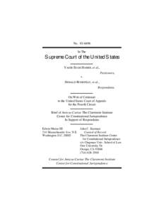 NoIn The Supreme Court of the United States YASER ESAM HAMDI, et al., Petitioners,