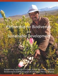 Partnership for Biodiversity and Sustainable Development  Supporting South Africa’s Cape Action for People and the