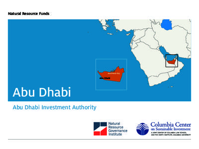 Natural Resource Funds  Abu Dhabi City Abu Dhabi