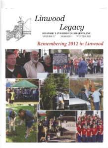 - -  Linwood Legacy HISTORIC LINWOOD FOUNDATION, INC. VOLUME 17