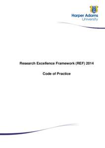 Research Excellence Framework (REFCode of Practice Contents  1. Background