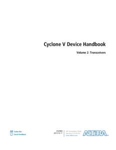 Cyclone V Device Handbook Volume 2: Transceivers