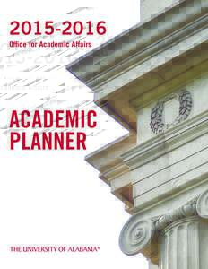 Office for Academic Affairs ACADEMIC PLANNER