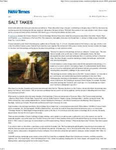 Salt Takes  1 of 2 http://www.syracusenewtimes.com/newyork/print-article-6016-print.html