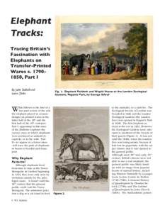 Elephant Tracks: Tracing Britain’s Fascination with Elephants on Transfer-Printed
