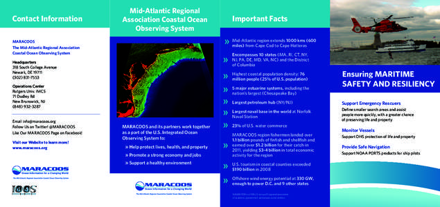 Contact Information  Mid-Atlantic Regional Association Coastal Ocean Observing System