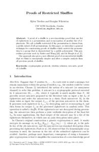 Mathematics / Cryptography / Algebra / Permutations / Polynomials / Computational complexity theory / Proof of knowledge / IP / Permutation matrix / SchwartzZippel lemma / NP / Permutation