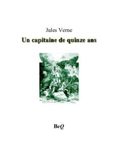 Jules Verne  Un capitaine de quinze ans BeQ