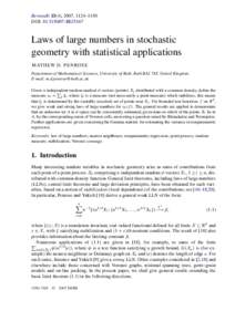 Laws of large numbers in stochastic geometry with statistical applications