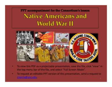 Microsoft PowerPoint - NativeAmericansWWII