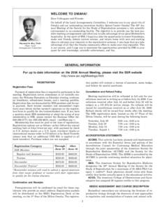 SSR 2006 Annual Meeting  - General Information