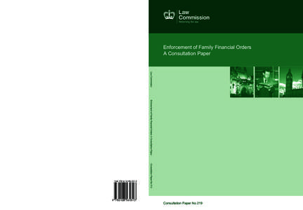 Enforcement Enforcement of Family of Family Financial Financial