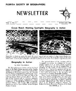 FLORIDA SOCIETY OF GEOGRAPHERS NEWSLETTER  VOL. 2. .;\'0 . .2