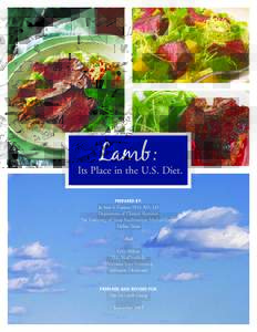 Lamb:  Its Place in the U.S. Diet. PREPARED BY:  Jo Ann S. Carson, PhD, RD, LD
