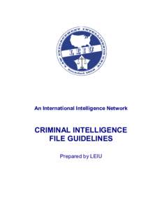 Criminal Intelligence File Guidelines