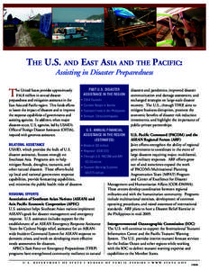 DOS PHOTOS  The U.S. and East Asia and the Pacific: Assisting in Disaster Preparedness  T