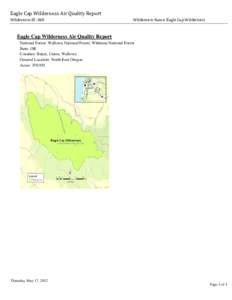 Eagle Cap Wilderness Air Quality Report, 2012