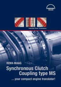 Innovative Power Transmission  RENK-MAAG Synchronous Clutch 