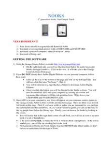 Barnes & Noble / Media technology / Digital media / Publishing / Barnes & Noble Nook / Nook Simple Touch / E-book / Adobe Digital Editions / Point and click / Barnes & Noble Nook 1st Edition / Nook Color