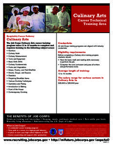 Culinary Arts Career Technical Training Area