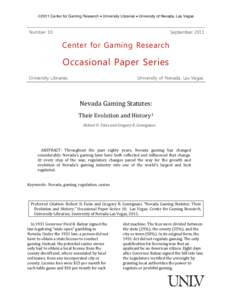 Center for Gaming Research