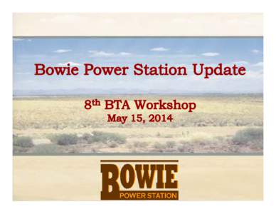 Microsoft PowerPoint - Bowie Power Station BTA[removed])