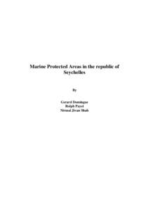 Marine Protected Areas in the republic of Seychelles