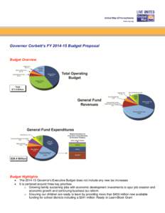 Governor Corbett’s FY[removed]Budget Proposal  Budget Overview Budget Highlights 