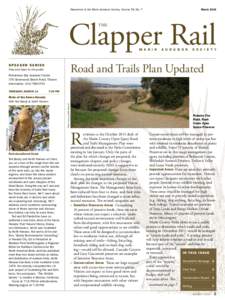 MarchNewsletter of the Marin Audubon Society. Volume 56, No. 7 Clapper Rail THE