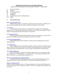 Microsoft Word - Alternative Careers Websites.doc