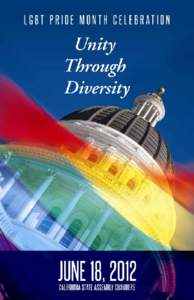 California Legislative Lesbian, Gay, Bisexual and Transgender Caucus LGBT Pride Month Floor Celebration Prayer